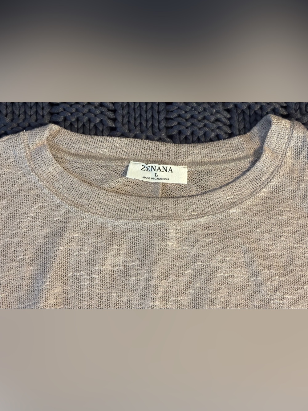 Zenana Outfitters Gray Boxy midi Crop Top - Picture 8 of 14